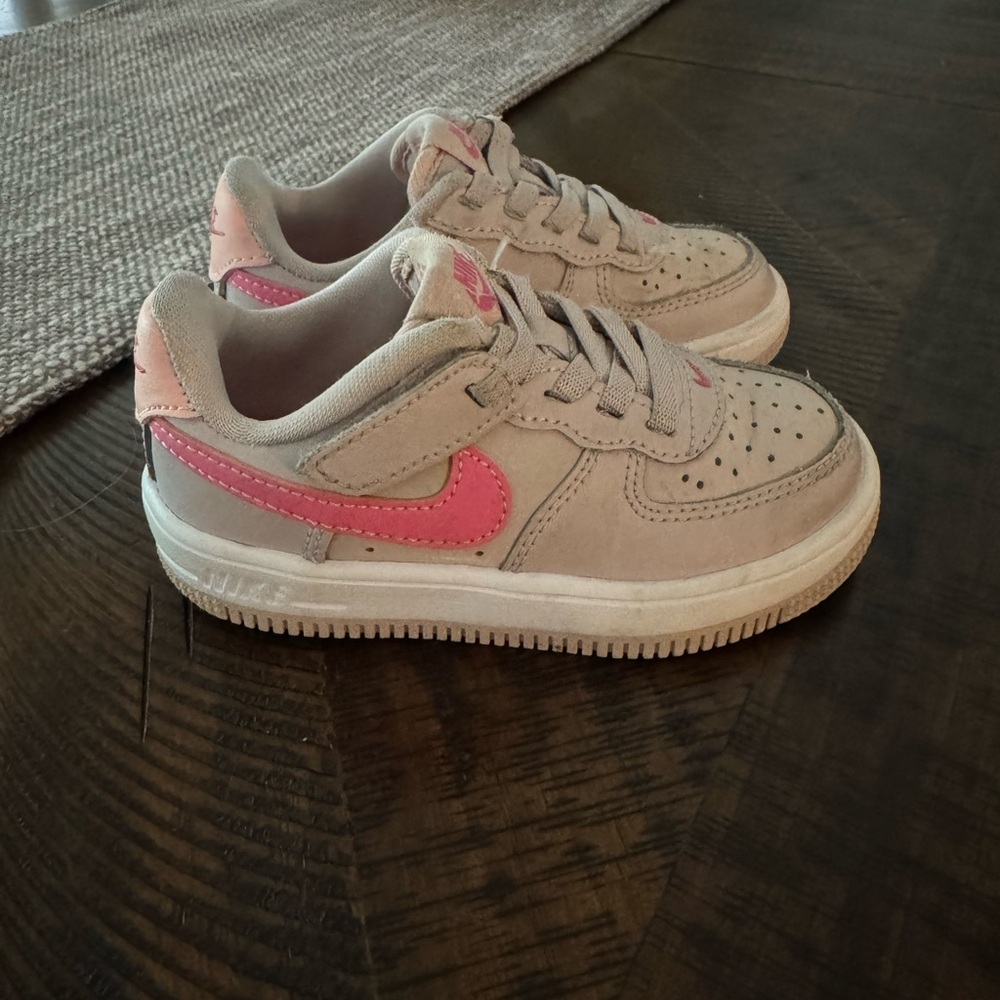 Kids Pink and Gray Sneakers